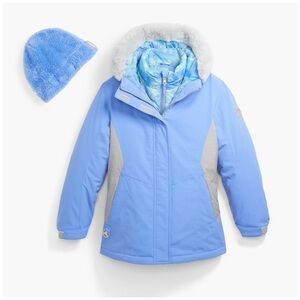 Gerry Girls Ski Jacket Light Blue 3 in 1 Jacket